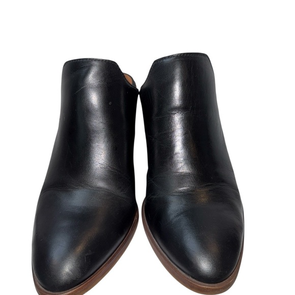 Lucky Brand Women's Slip On Clogs Size 9.5M Black Leather Block Heel Almond Toe - Picture 7 of 12